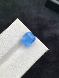 Aigue-marine naturelle Santa Maria bleu profond, pierre précieuse ronde non montée, qualité excellente, rare, certifiée par un tiers - Product Image 2