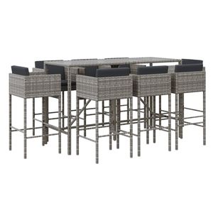 Ensemble de bar de jardin gris foncé - Product Image 2