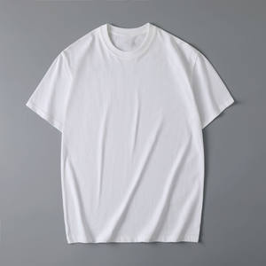 Camiseta de manga corta para hombre, de algodón puro de 180g, versátil, informal, de color sólido, con diseño de bordado y logotipo personalizado OEM, para verano. - Product Image 4