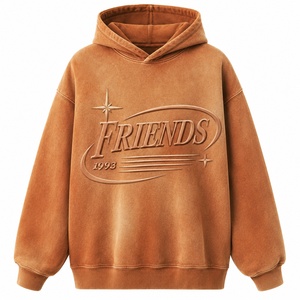Sudadera con capucha de alta calidad, gruesa, 100% algodón, con logotipo y diseño personalizados, sudaderas con capucha lisas para hombre - Product Image 1