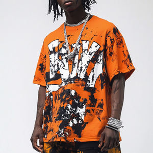 T-shirts Streetwear en Gros, Coton Premium, Coupe Oversize, Logo Personnalisé, Fabricant de Vêtements OEM ODM - Product Image 2