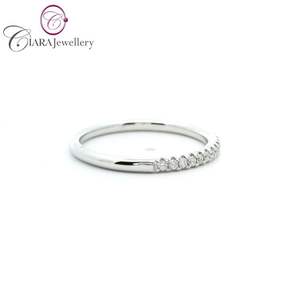 Venta Directa de Fábrica, Anillo de Boda para Mujer en Oro Blanco/Amarillo/Rosa de 18K, Estilo Clásico, Anillo de Compromiso con Diamante Natural - Product Image 3