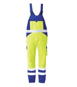 RICSA INTERNATIONAL <b>Men's</b> Orange Hi Visibility CE Certified <b>Work</b> <b>Overalls</b> Reflective Stripes Reinforced Knees Polyester Safety - Product Image 5