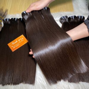 ผมต่อเวียดนามแท้สีดำตรงธรรมชาติ  แบบ Remy  ความยาว 14-16 นิ้ว  แบบถักด้วยเครื่องจักร  เนื้อผมสองชั้น  มีทุกสี  พร้อมส่ง - Product Image 1