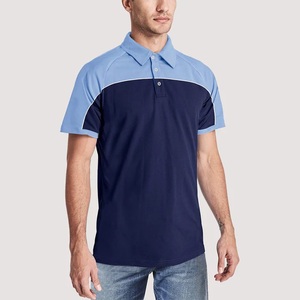 GULLSTAR YOGA INDUSTRY Men's Navy <b>Blue</b> Short Sleeve for Shirt Quick Dry Sporty Casual Polyester/Cotton Nonwoven Fabric Regular - Product Image 5