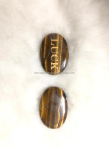 Los mejores óvalos pulidos grabados, piedra de preocupación, cristal, piedras preciosas curativas naturales, masaje amor, Chakra, piedras de pulgar a granel para la relajación - Product Image 2
