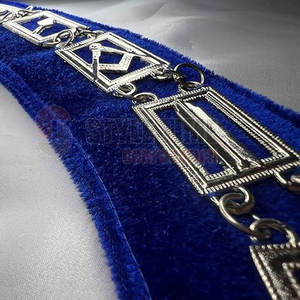 Collar de cadena masónica de diseño personalizado con eslabones detallados, collar de cadena masónica profesional para funciones de logia. - Product Image 3