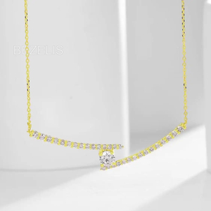 Exquisito Collar con Colgante de Diamante Cultivado en Laboratorio en Oro Amarillo de 14K, Joyería Fina Sostenible para Mujer - Product Image 4