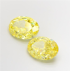 Oval Cut Fancy Intense Yellow Fine Jewelry Lab Grown Diamonds CVD Certified Loose Gemstones Sparkling Luxury Stone - Product Image 4