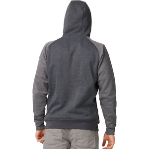 Custom Wholesale Two Tone <b>Raglan</b> Men's Hoodie Pullover Grey Sweatshirt Fleece Cotton Polyester Casual Streetwear Hooded <b>Top</b> - Product Image 6