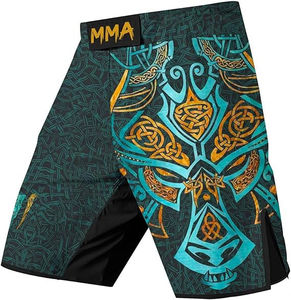Shorts MMA pour homme, coupe décontractée, tissu léger, matière 100% Spandex/Polyester. - Product Image 6