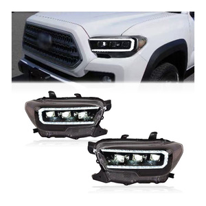 Faros Delanteros LED Triples Maictop para <span class=keywords><strong>Toyota</strong></span> <span class=keywords><strong>Tacoma</strong></span> 2016-2023, Par de Faros Modificados, Proveedor de Piezas de Iluminación Exterior - Product Image 1