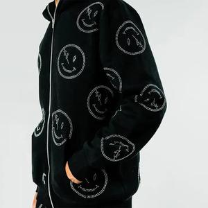Survêtement imprimé de Noël pour homme, à capuche, long, en polyester, décontracté, pour l'hiver, avec motif flocon de neige et nœud - Product Image 3