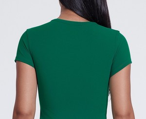 T-shirt unisexe à volants en coton, manches courtes, col rond, coupe décontractée, doux, confortable, respirant, toutes saisons, personnalisable - Product Image 3