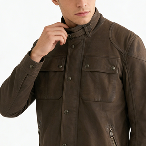 Budget Friendly Genuine <b>Leather</b> <b>Jacket</b> Sale Premium Fashion Outerwear <b>Mens</b> Womens Custom Made Bulk Wholesale Manufacturer - Product Image 4