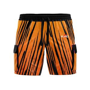 Shorts cargo en toile pour homme, personnalisés OEM, tissu en coton et polyester, taille élastique, séchage rapide, respirant, pour une liberté de mouvement optimale - Product Image 1