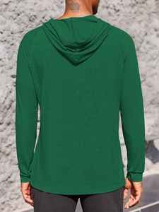 Sudadera con Capucha Cruzada Premium para Hombre, Elástica, Absorbente de Humedad, Personalizable, con Capucha Ajustable, para Deporte, Gimnasio y Fitness - Product Image 4