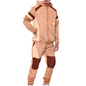 Nuevas llegadas: Conjuntos deportivos personalizados para hombre, con cremallera, cortavientos, sudaderas con capucha y pantalones para correr. - Product Image 1