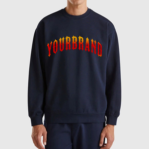 Sweat-shirt surdimensionné pour homme en coton 100% avec logo personnalisé, manches longues, respirant, sweat-shirts pour homme, OEM personnalisé - Product Image 1