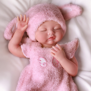 <span class=keywords><strong>Poupée</strong></span> Reborn Bébé Fille Endormie <span class=keywords><strong>Nancy</strong></span> en Silicone Intégral de 16 Pouces, Réaliste, Expédition Immédiate depuis l'Entrepôt Américain, Vente en Gros - Product Image 3