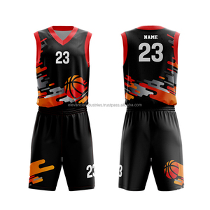 Conjunto de uniforme de baloncesto para adultos de alta calidad superventas, ropa deportiva transpirable de talla grande, uniforme de equipo de impresión por sublimación - Product Image 6