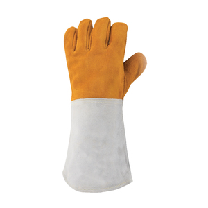 Professional Grade Leather Fire Heat Resistant Gloves Built Industrial Welding Safety Outdoor Long Duration Performance - Product Image 3