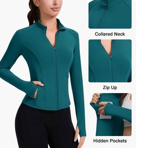 แจ็คเก็ตแทร็คใหม่ปี 2026 สำหรับผู้หญิง แฟชั่นทันสมัย เสื้อผ้ากีฬา สีพื้น ระบายอากาศได้ดี สำหรับผู้หญิง - Product Image 6