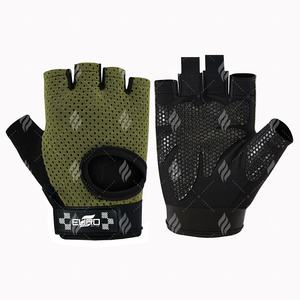 Gants de sport professionnels de qualité supérieure en gros, demi-doigts, pour l'entraînement physique, avec sangle réglable et poignée antidérapante - Product Image 1
