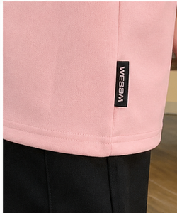Camiseta Webson para Hombre, Rosa, Oversize, Manga Corta, Cuello Redondo, Formal, 100% Algodón, Transpirable, Precio Económico, Superventas - Product Image 5