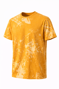 T-shirt pour homme 100% coton imprimé, effet délavé, streetwear pour homme, graphique personnalisé, vintage, effet vieilli - Product Image 3