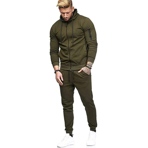 Men's Plus Size Athletic Tracksuit Set Full-<b>Zip</b> <b>Hooded</b> Jacket Sweatpants Breathable Quick-Dry 100% Polyester Lightweight Casual - Product Image 5
