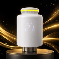Sansael SST01 Tuya Termostato Inteligente WiFi/Zigbee para Radiador TRV, Controlador de Temperatura de Calefacción Programable, Flexible para Hogar y Oficina