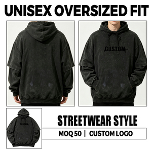Sudadera con Capucha Personalizada OEM 100% Algodón, Estilo Vintage Lavado, para Hombre, Streetwear, Efecto Desgastado por el Sol, Doble Capa, Talla Grande, Sudadera Gruesa - Product Image 4