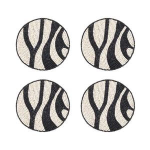 Luxury Handmade <b>Beaded</b> <b>Coaster</b> Set Multicolor Dining Table Decor Accessory At Best Price - Product Image 5