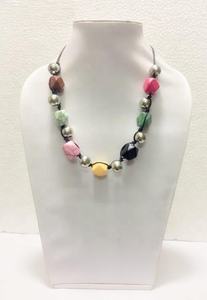 Beautiful resin <b>beads</b> <b>necklace</b> with artistic finish fashionable look ideal for weddings festivals gifting and occasions wear - Product Image 2