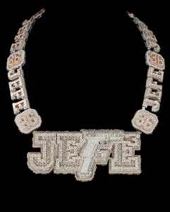 Pendentif Personnalisé en Argent 925 avec Design 3D, Breloque Fine, Bijou de Rappeur, Diamant Moissanite, Lettre Nom Personnalisée – Grande Vente - Product Image 1