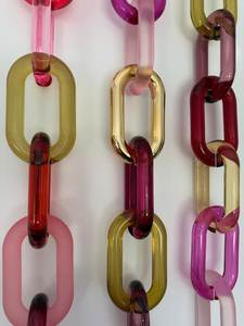 งานประติมากรรมเรซิ่นรูปทรงโซ่เชื่อมต่อ งานแฮนด์เมด รูปทรงไม่สม่ำเสมอ ลายคลื่น ของตกแต่งบ้านทันสมัย ชิ้นงานศิลปะ - Product Image 2