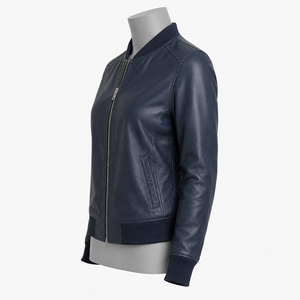 Chaqueta de cuero para mujer con ajuste cómodo, acabado premium y material duradero para un estilo moderno y de moda. - Product Image 3