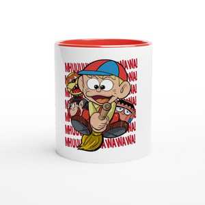 Taza de Café de Cerámica de Dos Tonos con Diseño de Dibujos Animados Divertidos, Apta para Lavavajillas, con Caja de Regalo Incluida - Product Image 1