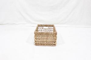 Cesta de Almacenamiento de Jacinto de Agua, Rectangular, Tejida, Organizador Ecológico, Rústico, para Baño, Dormitorio - Product Image 2
