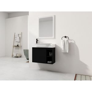 28\" Wall Mounted <b>Bathroom</b> <b>Vanity</b> with White Ceramic Sink & Soft-Close Door KD Packing - Product Image 3