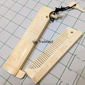 Natural Bone Hair <b>Comb</b> Handmade <b>Wide</b> Tooth Detangling <b>Comb</b> for Men Women Beard Care Tradebyd - Product Image 2