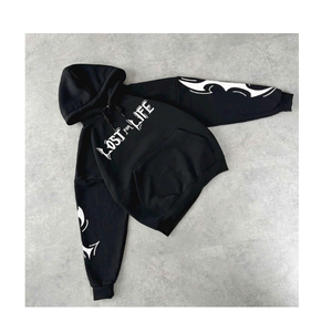 Sudadera con capucha verde oliva oscuro con cremallera |   Sudadera con Capucha Extra Grande | Chaqueta con Capucha Estilo Urbano | Fabricante de Marca Privada OEM - Product Image 4