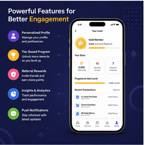 Développement d'applications mobiles personnalisées pour les programmes de fidélisation, système numérique de récompenses pour les membres et de fidélisation des clients - Product Image 3