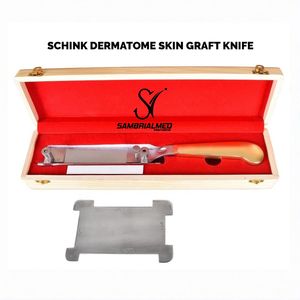 Couteau à greffe cutanée Schink en acier inoxydable réglable, stérilisable et autoclavable, anti-rouille – Offre Spéciale - Product Image 3