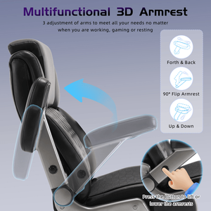 Ergonomic 500lbs Big Tall Office Chair 3D Flip Arms Lifting Headrest Adjustable Lumbar Support Mesh Seat Comfortable Desk Chair - Product Image 5