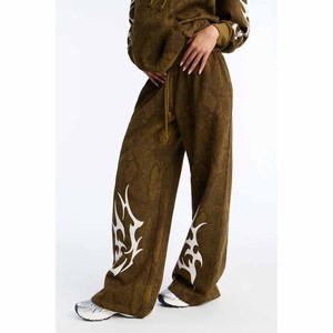 Ensemble de survêtement pour homme personnalisé imprimé, en polyester et coton, sweat à capuche décontracté et pantalon de jogging, logo DTF personnalisé, tenue assortie en deux pièces - Product Image 2