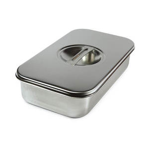 Heavy Duty Manual Surgical Instrument Box for Hospital Use Stainless Steel Reusable Silver Customizable Size & Logo - Product Image 1