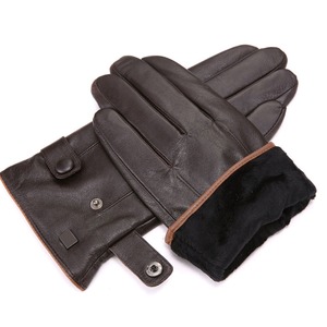 In-stock High Quality Leather <b>Gloves</b> New Arrival Full Finger Wrist Length Leather <b>Gloves</b> Casual Outdoor & Travel Use - Product Image 2