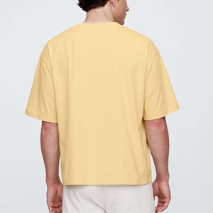 T-shirt unisexe de luxe personnalisé avec logo, 100 % coton épais, coupe ample pour homme, imprimé OEM, haute qualité, coton lourd, t-shirts pour homme - Product Image 2